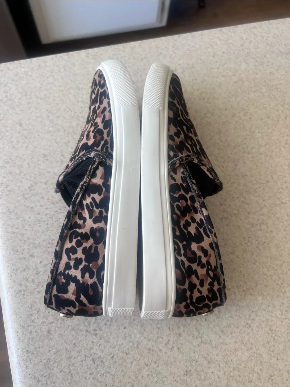 Steve Madden Leopard Print Slip-On Sneakers - Brown & Black